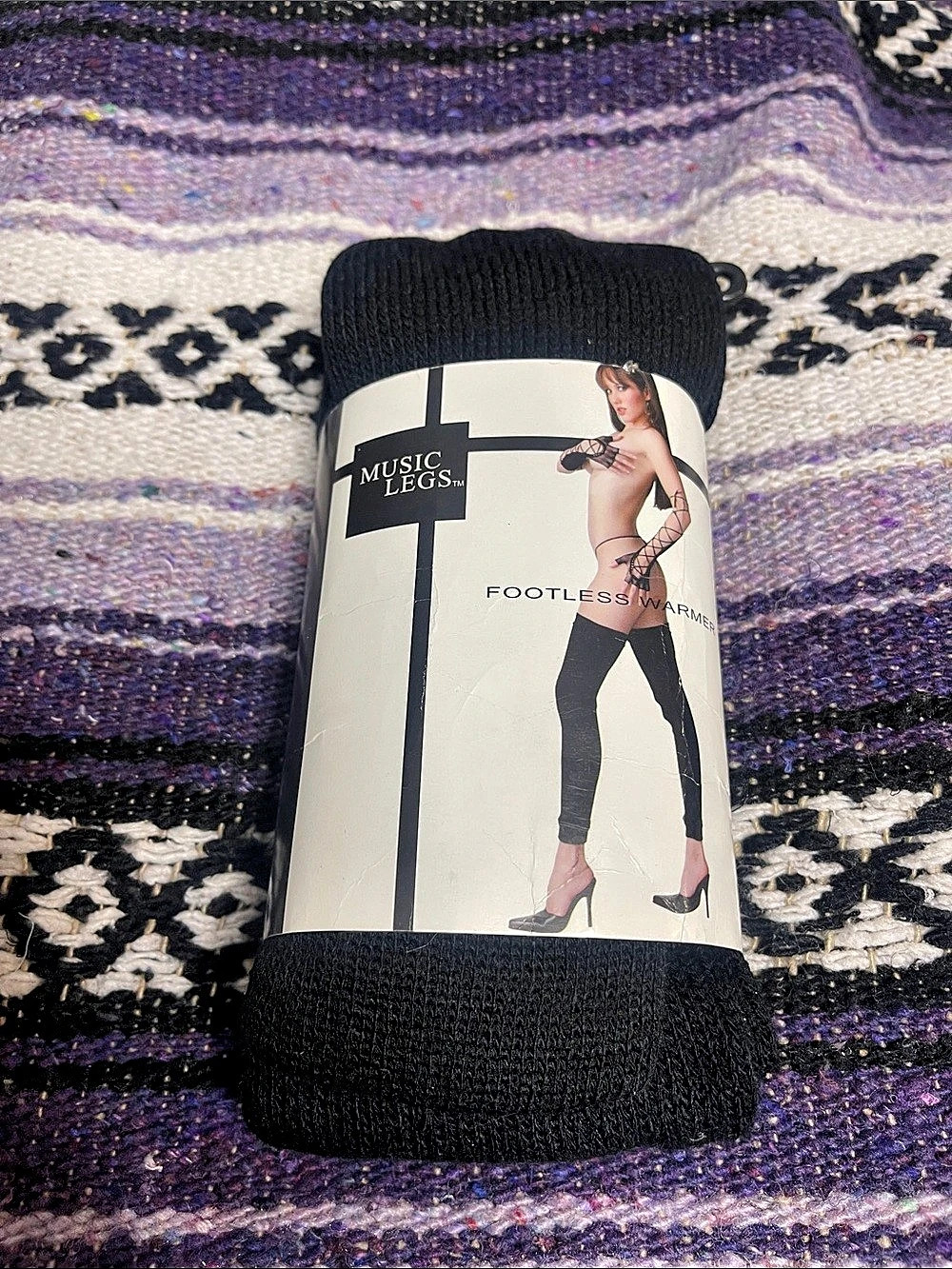 NEW- Music Legs Black Footless leg Warmers NWT